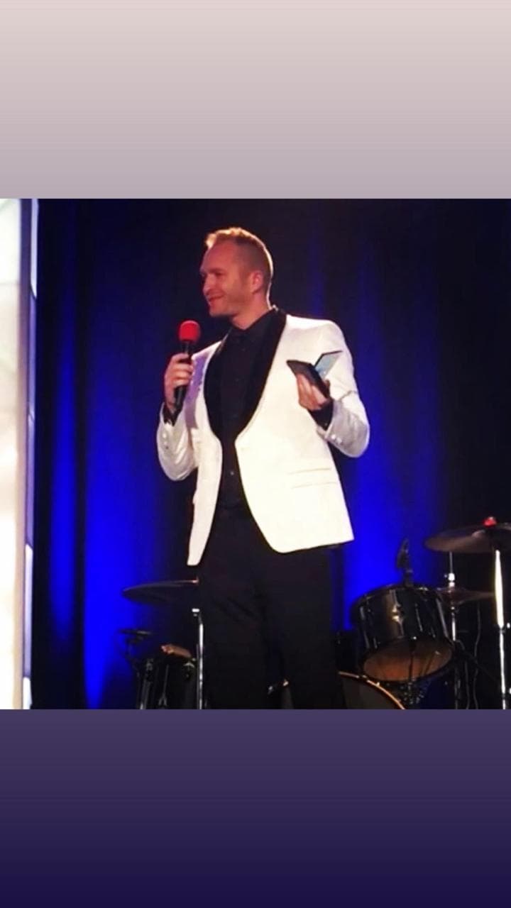 Michael Beal on stage